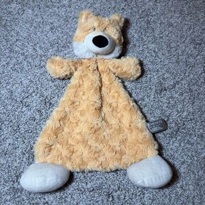 Demdaco Lovey Security Blanket Fox Orange Swirl 13" Fitzgerald Rattle Blankie